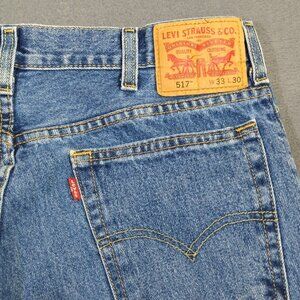 Levi's Jeans Men's 33x30 Blue 517 Boot Cut Denim